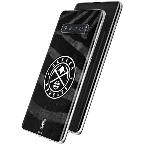 NBA Denver Nuggets Black Animal Print Galaxy S10 Skin