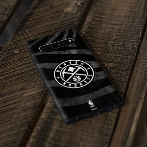 NBA Denver Nuggets Black Animal Print Galaxy S10 Skin
