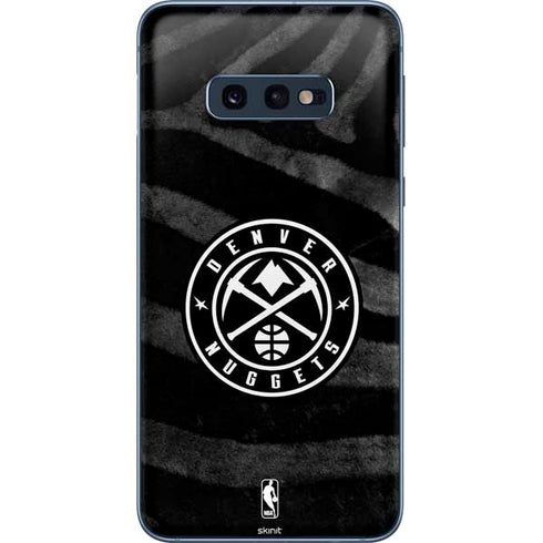 NBA Denver Nuggets Black Animal Print Galaxy S10e Skin