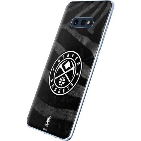 NBA Denver Nuggets Black Animal Print Galaxy S10e Skin