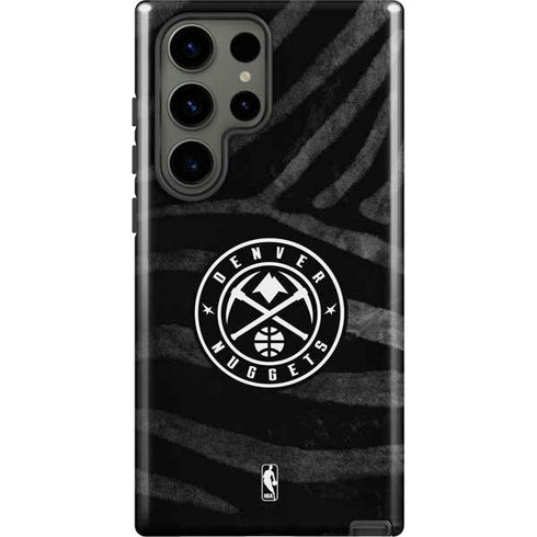 NBA Denver Nuggets Black Animal Print Galaxy S23 Ultra Pro Case