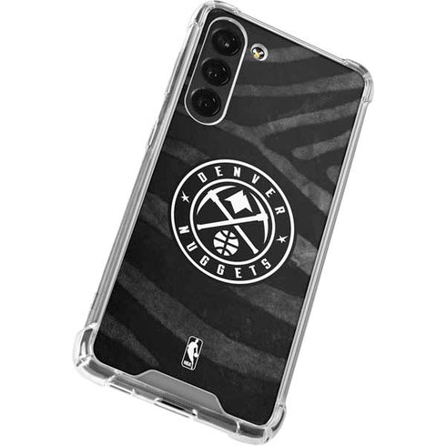 NBA Denver Nuggets Black Animal Print Galaxy S24 FE Clear Case