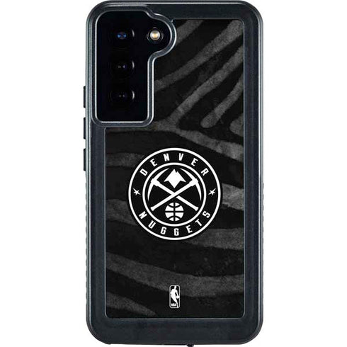 NBA Denver Nuggets Black Animal Print Galaxy S24 Plus Waterproof Case