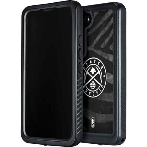 NBA Denver Nuggets Black Animal Print Galaxy S24 Waterproof Case