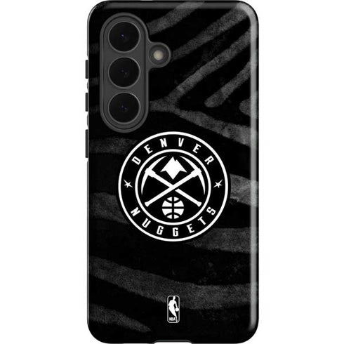 NBA Denver Nuggets Black Animal Print Galaxy S26 Impact Case