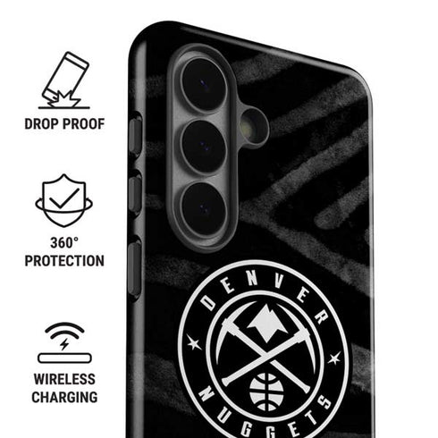NBA Denver Nuggets Black Animal Print Galaxy S26 Impact Case