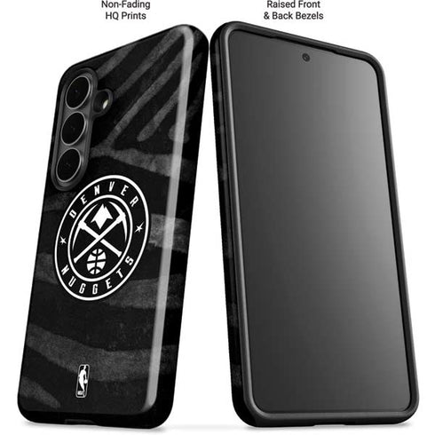 NBA Denver Nuggets Black Animal Print Galaxy S26 Plus Impact Case