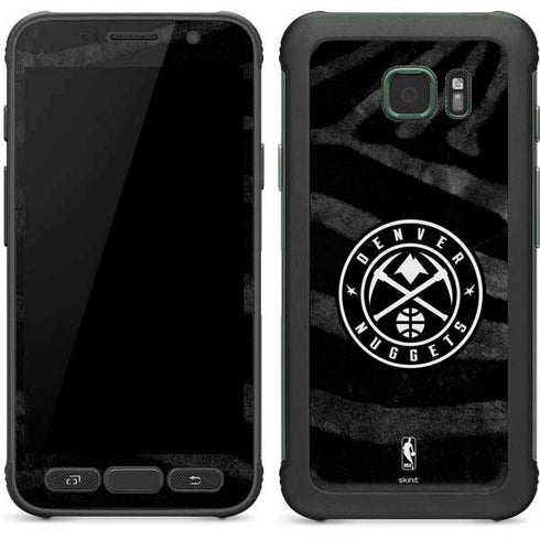 NBA Denver Nuggets Black Animal Print Galaxy S7 Active Skin