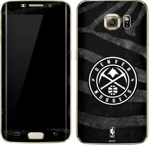 NBA Denver Nuggets Black Animal Print Galaxy S7 Edge Skin