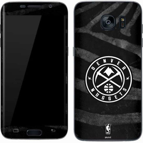 NBA Denver Nuggets Black Animal Print Galaxy S7 Skin