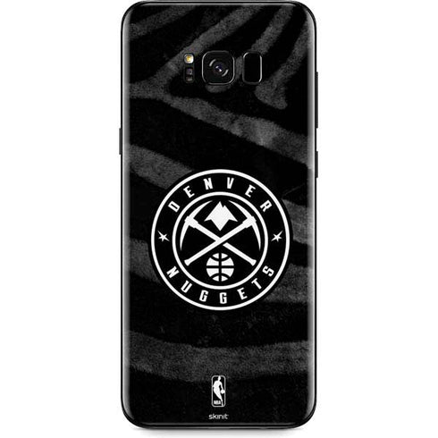 NBA Denver Nuggets Black Animal Print Galaxy S8 Plus Skin
