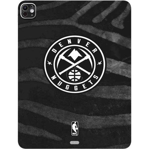 NBA Denver Nuggets Black Animal Print iPad Pro 13in M4 (2024) Skin