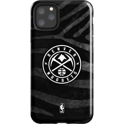 NBA Denver Nuggets Black Animal Print iPhone Cases
