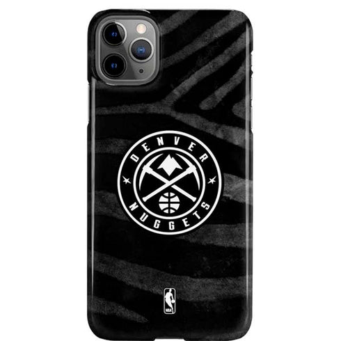 NBA Denver Nuggets Black Animal Print iPhone Cases