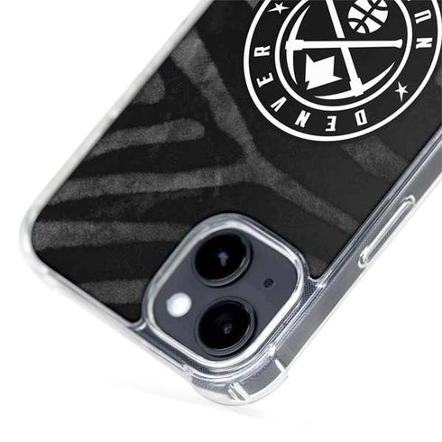 NBA Denver Nuggets Black Animal Print iPhone 14 MagSafe Case