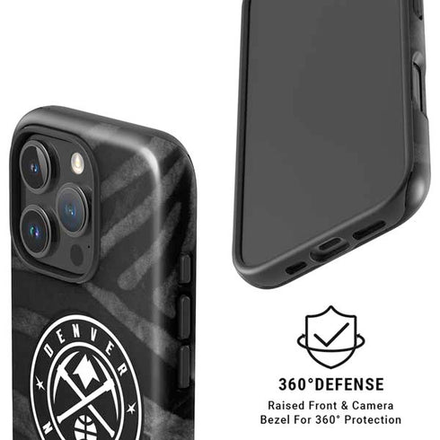 NBA Denver Nuggets Black Animal Print iPhone 16 Pro Magsafe Impact Case