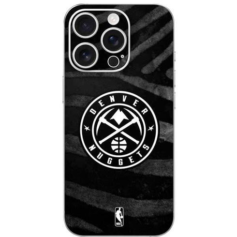 NBA Denver Nuggets Black Animal Print iPhone 16 Pro Skin