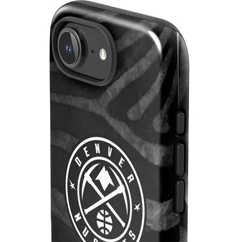 NBA Denver Nuggets Black Animal Print iPhone 16e Impact Case