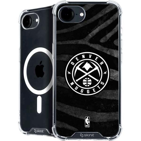 NBA Denver Nuggets Black Animal Print iPhone 16e MagSafe Case