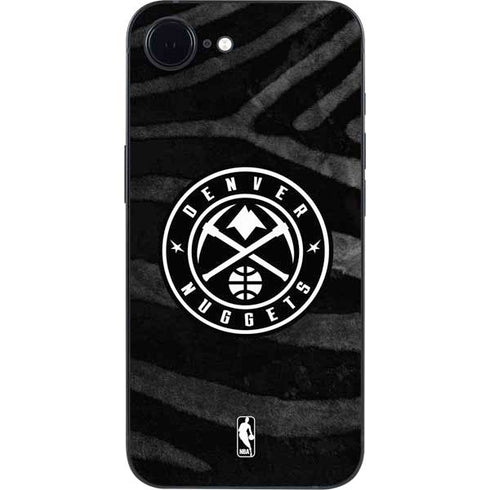 NBA Denver Nuggets Black Animal Print iPhone 16e Skin