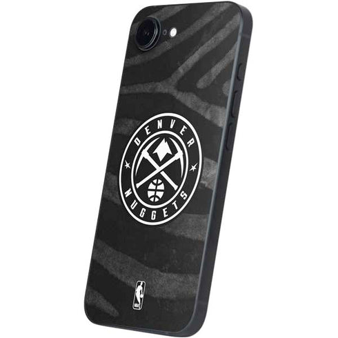 NBA Denver Nuggets Black Animal Print iPhone 16e Skin