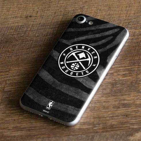 NBA Denver Nuggets Black Animal Print iPhone 7 Skin