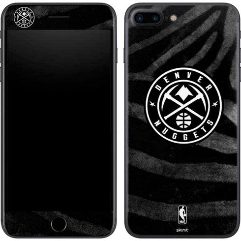 NBA Denver Nuggets Black Animal Print iPhone 8 Plus Skin