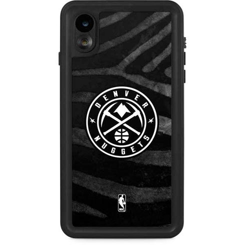 NBA Denver Nuggets Black Animal Print iPhone Cases