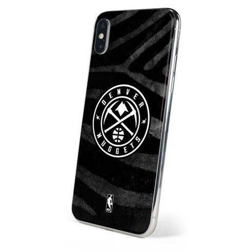 NBA Denver Nuggets Black Animal Print iPhone XS Max Skin