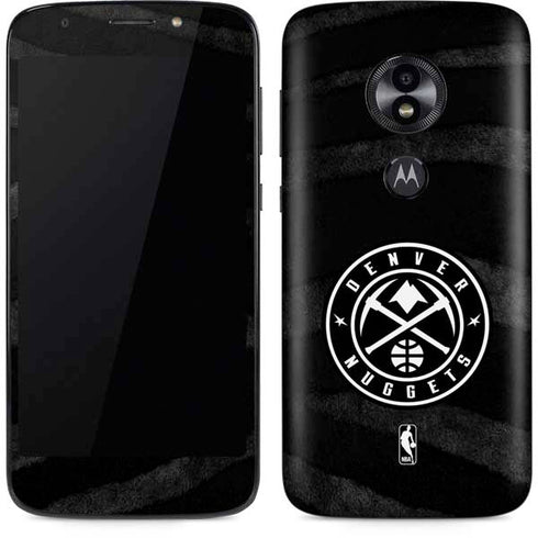 NBA Denver Nuggets Black Animal Print Moto E5 Play Skin