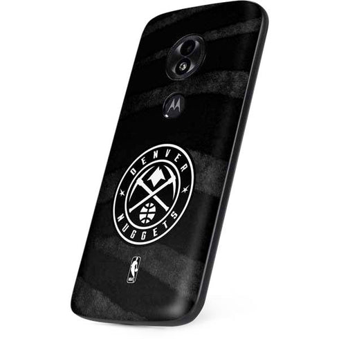 NBA Denver Nuggets Black Animal Print Moto E5 Play Skin