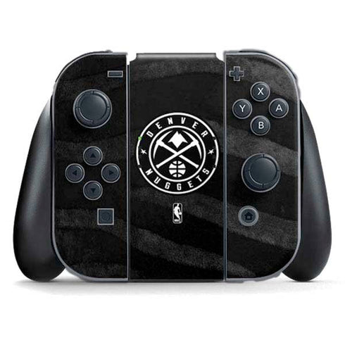 NBA Denver Nuggets Black Animal Print Nintendo Switch (2017-2021) Joy-Con Controller Skin