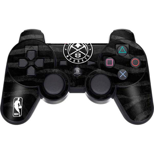 NBA Denver Nuggets Black Animal Print PS3 Dual Shock wireless controller Skin