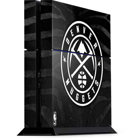 NBA Denver Nuggets Black Animal Print PS4 Console Skin