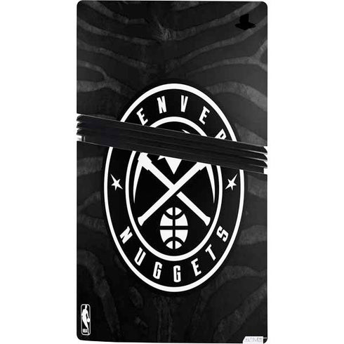 NBA Denver Nuggets Black Animal Print PS5 Pro Bundle Skin