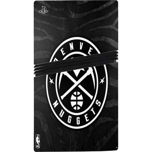 NBA Denver Nuggets Black Animal Print PS5 Pro Console Skin