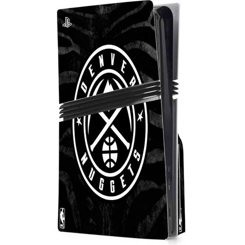 NBA Denver Nuggets Black Animal Print PlayStation PS5 Skins