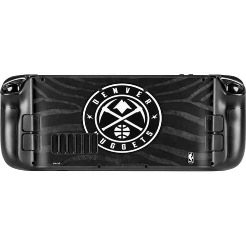 NBA Denver Nuggets Black Animal Print Steam Deck Handheld Gaming Computer Skin
