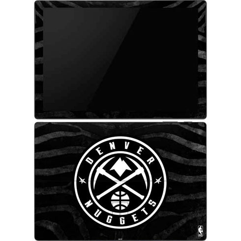 NBA Denver Nuggets Black Animal Print Surface Pro 6 Skin