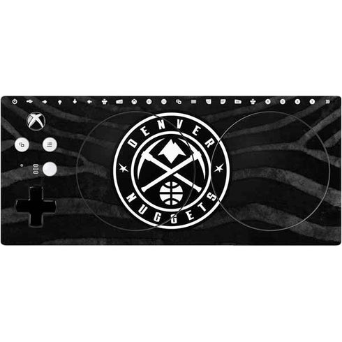 NBA Denver Nuggets Black Animal Print Xbox Adaptive Controller Skin
