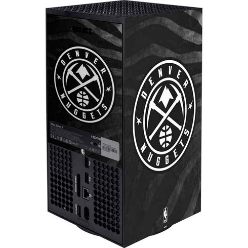 NBA Denver Nuggets Black Animal Print Xbox Series X Bundle Skin