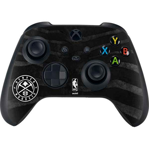 NBA Denver Nuggets Black Animal Print Xbox Series X Bundle Skin