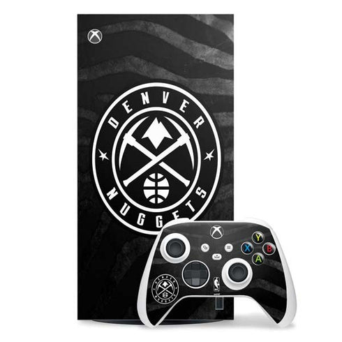 NBA Denver Nuggets Black Animal Print Xbox Series X Skins