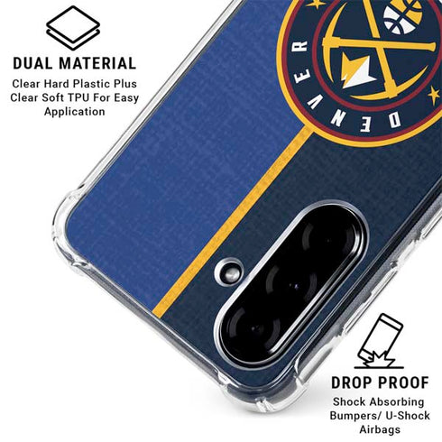 NBA Denver Nuggets Canvas Galaxy A36 5G Clear Case