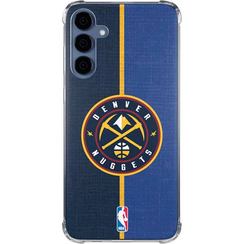 NBA Denver Nuggets Canvas Galaxy A55 5G Clear Case