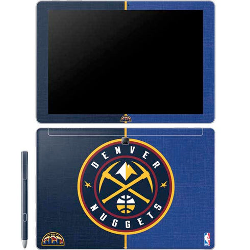 NBA Denver Nuggets Canvas Galaxy Book 12in Skin