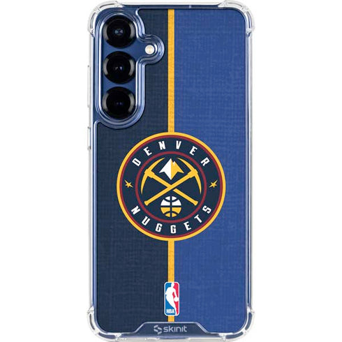NBA Denver Nuggets Canvas Galaxy S25 Clear Case