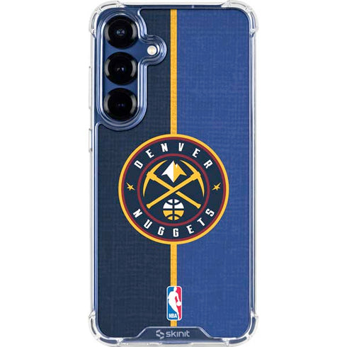 NBA Denver Nuggets Canvas Galaxy S25 Plus Clear Case