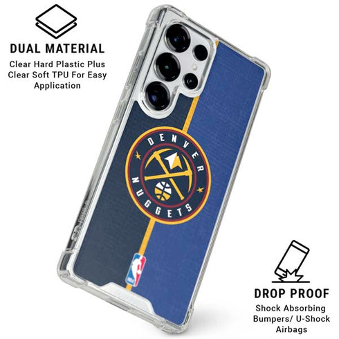 NBA Denver Nuggets Canvas Galaxy S25 Ultra Clear Case