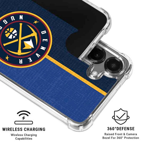 NBA Denver Nuggets Canvas Galaxy S26 Plus Clear Case